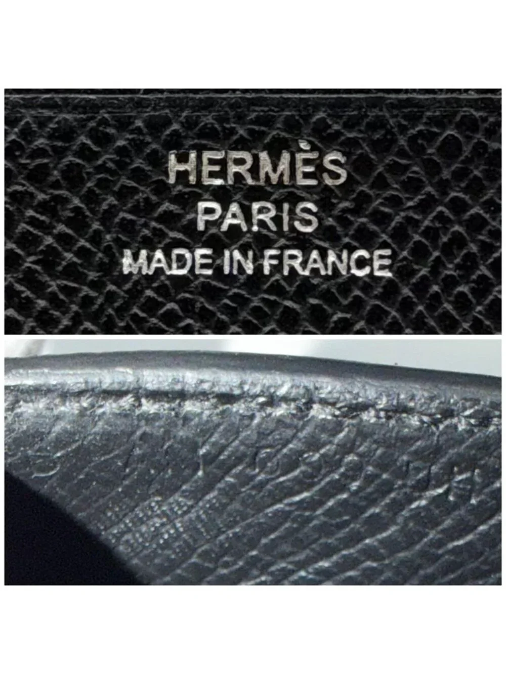 Hermes Citizen Twill Compact Billfold Veau Epsom Silk'in Wallet